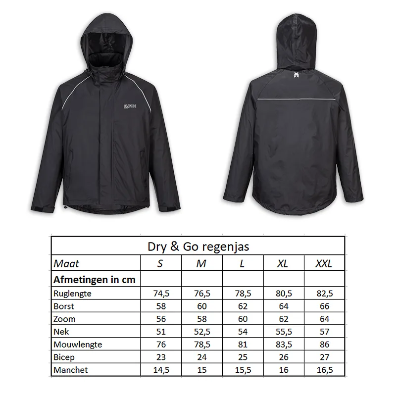 Regenjas Dry & Go maat XL — foto 5