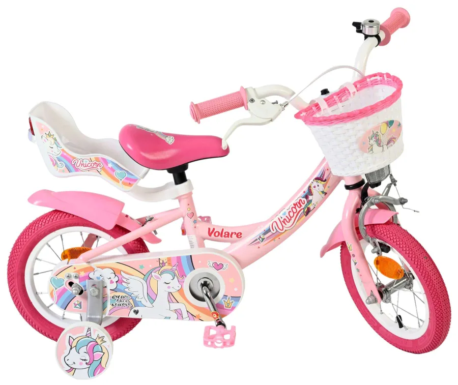 Volare Unicorn Kinderfiets – Meisjes – 12 inch – Roze — foto 11