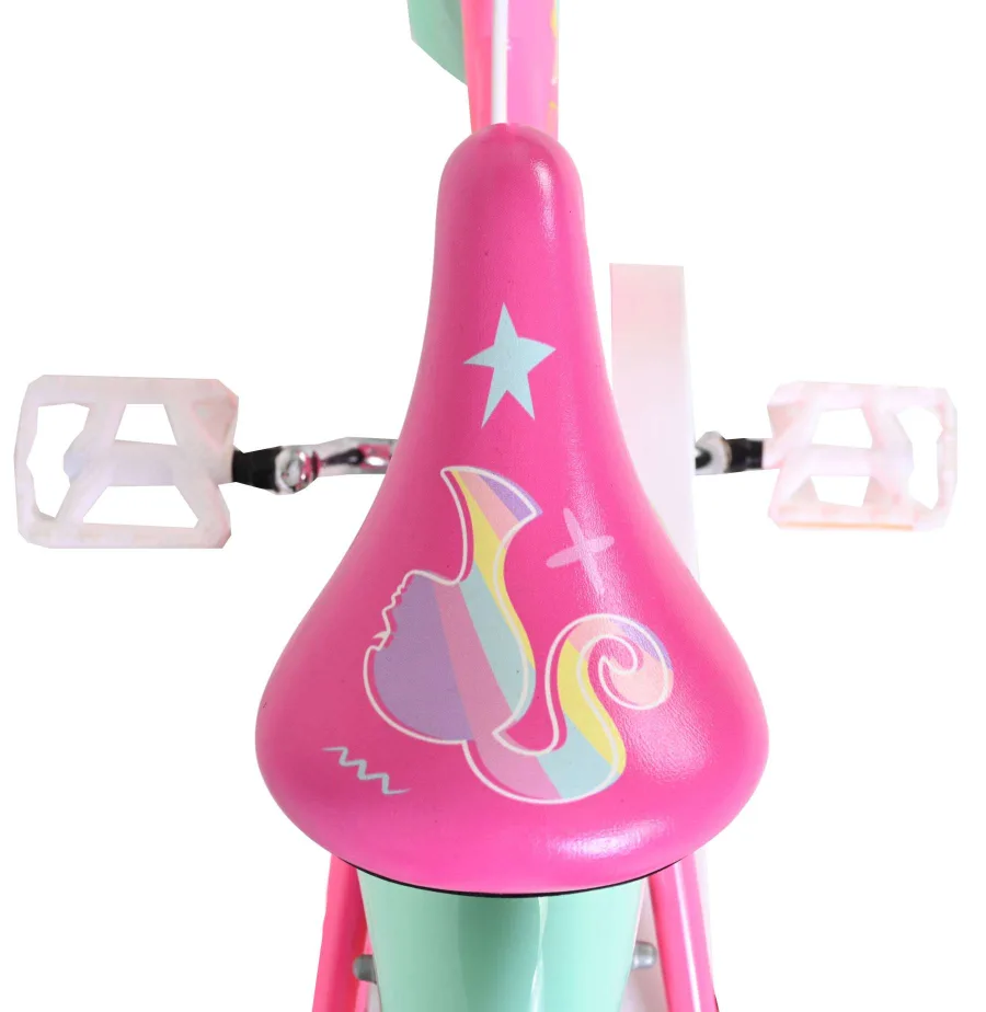 Barbie Kinderfiets – Meisjes – 14 inch – Roze – Twee handremmen — foto 6