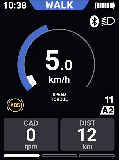 E-bike display / fietscomputer Shimano STEPS SC-E610 zonder houder
