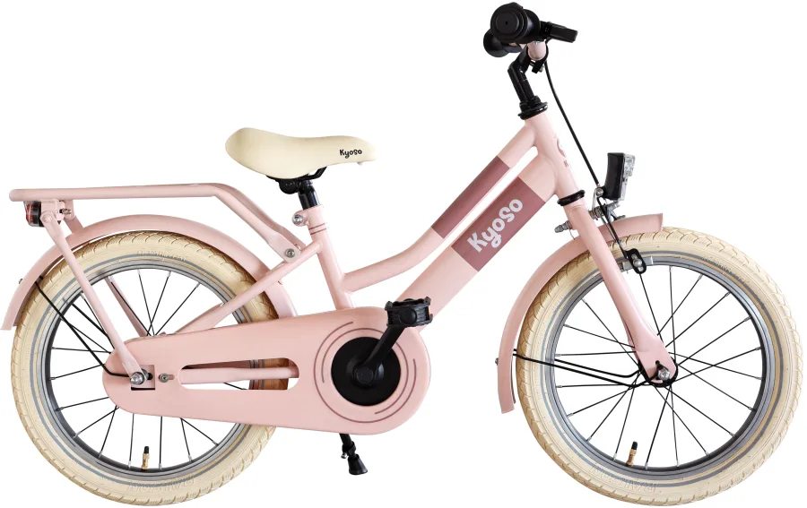 Kinderfiets Kyoso Blossom Breeze 16 inch met remnaaf - mat roze