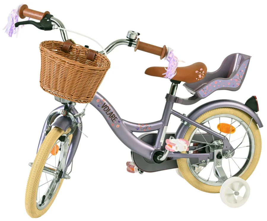 Volare Blossom Kinderfiets – Meisjes – 14 inch – Paars — foto 10