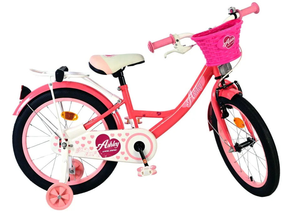 Volare Ashley Kinderfiets – Meisjes – 18 inch – Roze/Rood — foto 12