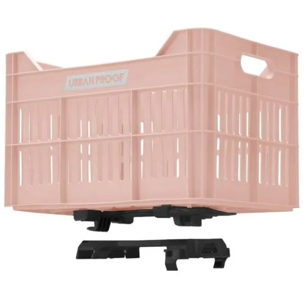 Gerecyclede Fietskrat Urban Proof Click 30 Liter Pastel roze — foto 2