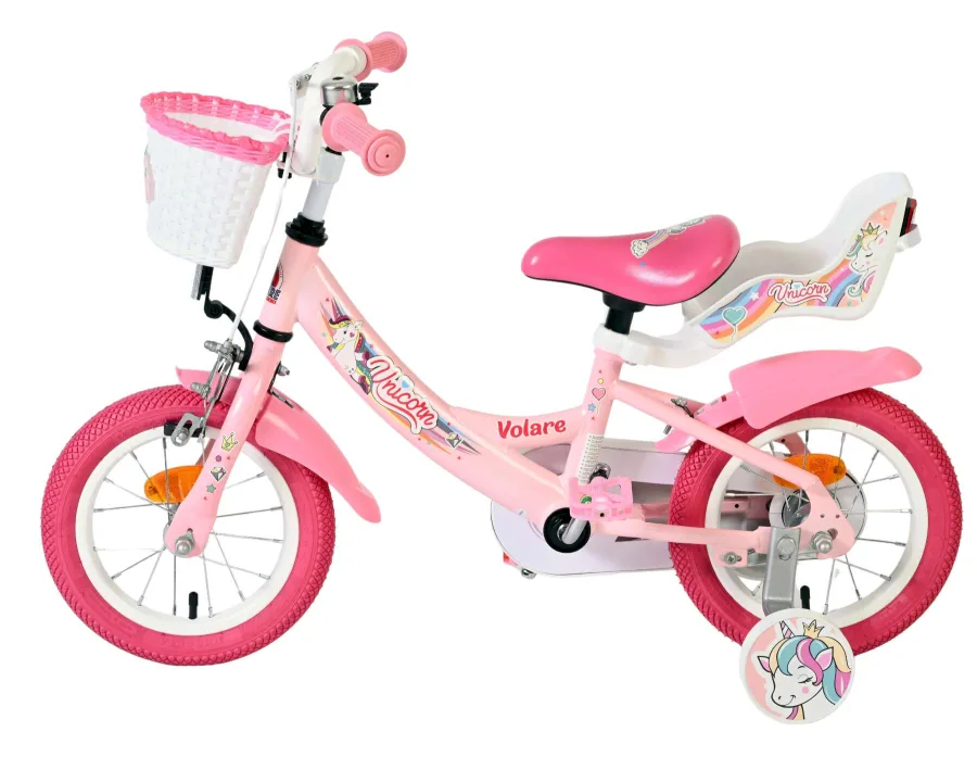 Volare Unicorn Kinderfiets – Meisjes – 12 inch – Roze — foto 8