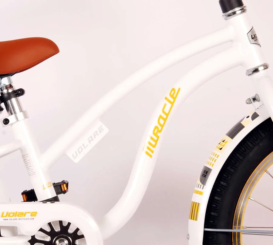 Volare Miracle Cruiser Kinderfiets – Meisjes – 18 inch – Wit – Prime Collection — foto 13