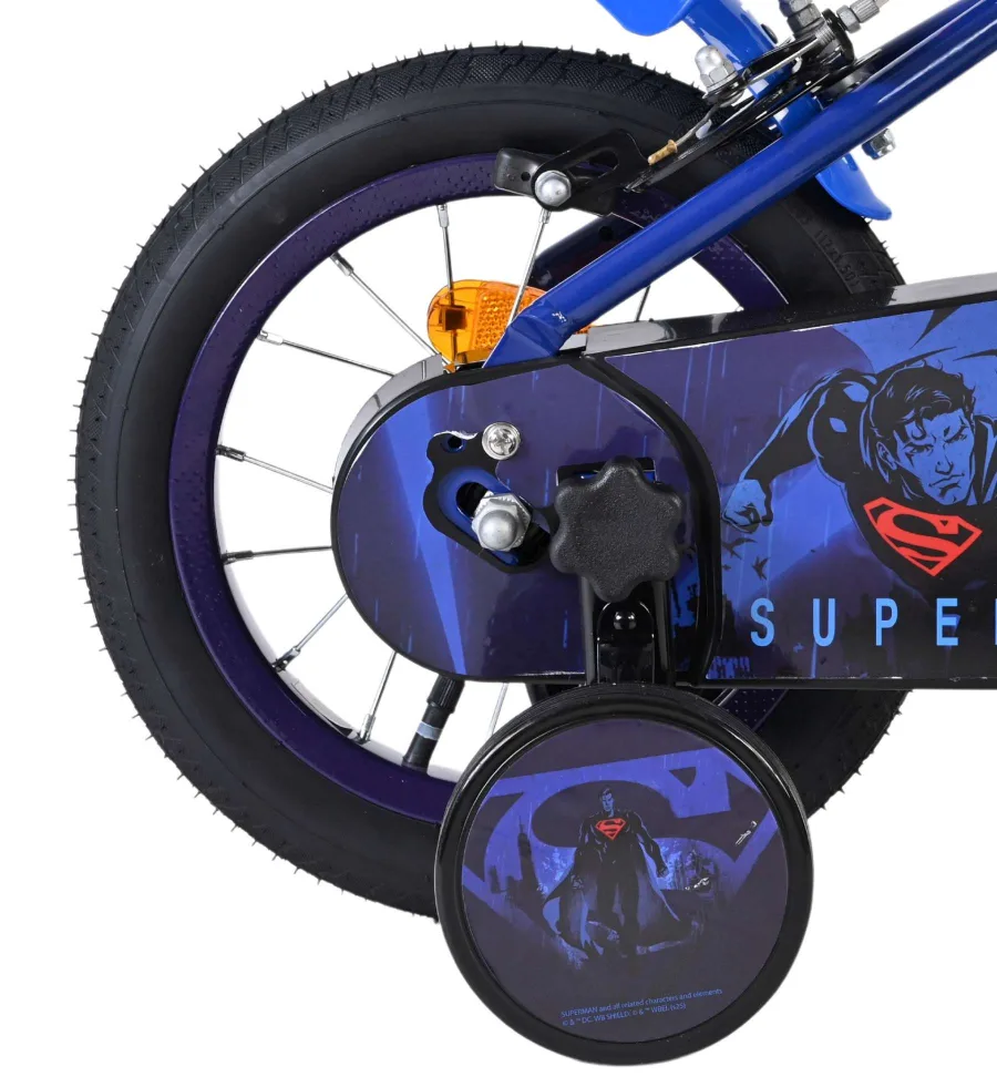 Superman Kinderfiets – Jongens – 12 inch – Blauw – Twee handremmen — foto 2