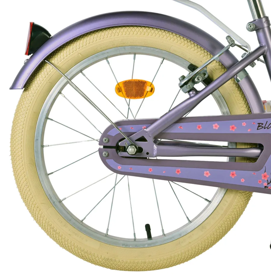 Volare Blossom Kinderfiets – Meisjes – 18 inch – Paars – Twee Handremmen — foto 3