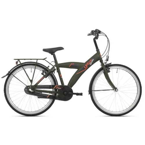 Kinderfiets 26″ Bikefun Urban met shimano nexus 3 mat groen