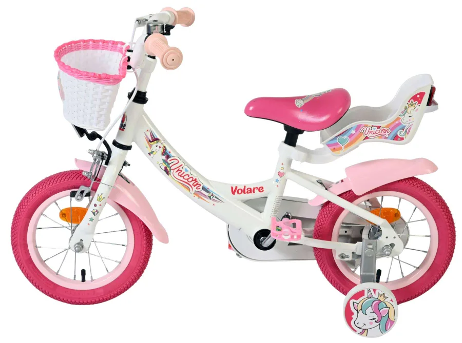 Volare Unicorn Kinderfiets – Meisjes – 12 inch – Wit — foto 8