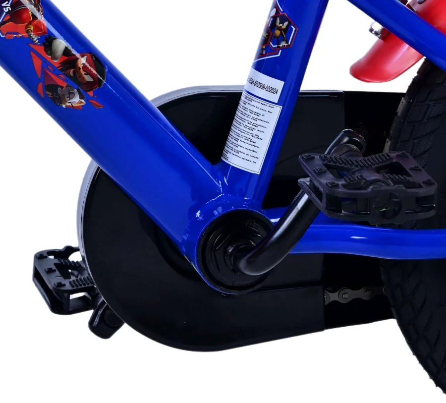 Turbo Crew Kinderfiets – Jongens – 12 inch – Blauw Rood — foto 3