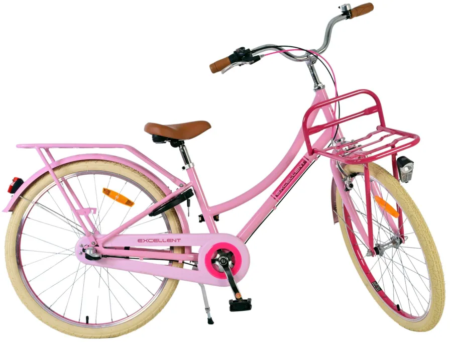 Volare Excellent Kinderfiets – Meisjes – 24 inch – Roze – 3 Versnellingen — foto 2