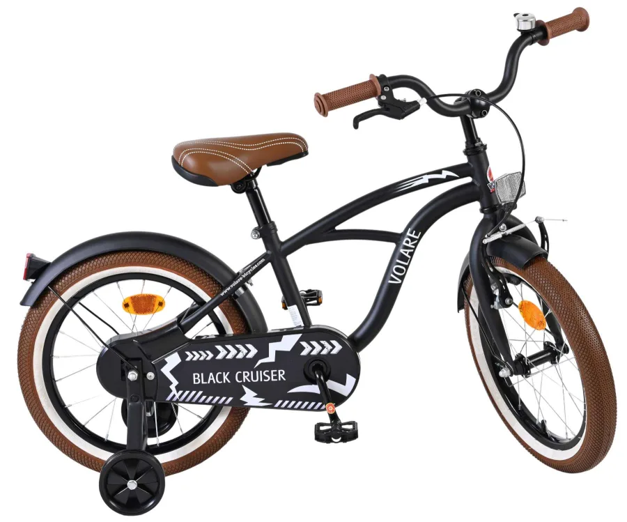 Volare Black Cruiser Kinderfiets – Jongens – 16 inch – Zwart — foto 12