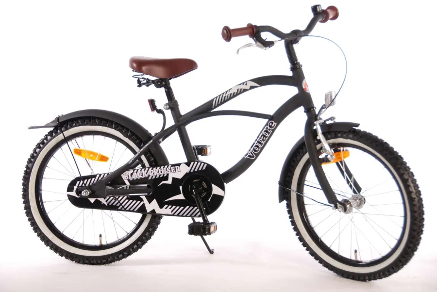 Volare Black Cruiser Kinderfiets – Jongens – 18 inch – Zwart – 95% afgemonteerd — foto 2