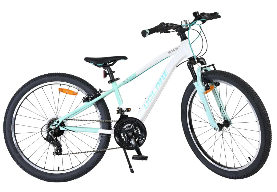 Volare Boost Kinderfiets – 24 inch – 21 Speed – Wit/Mintgroen — foto 14