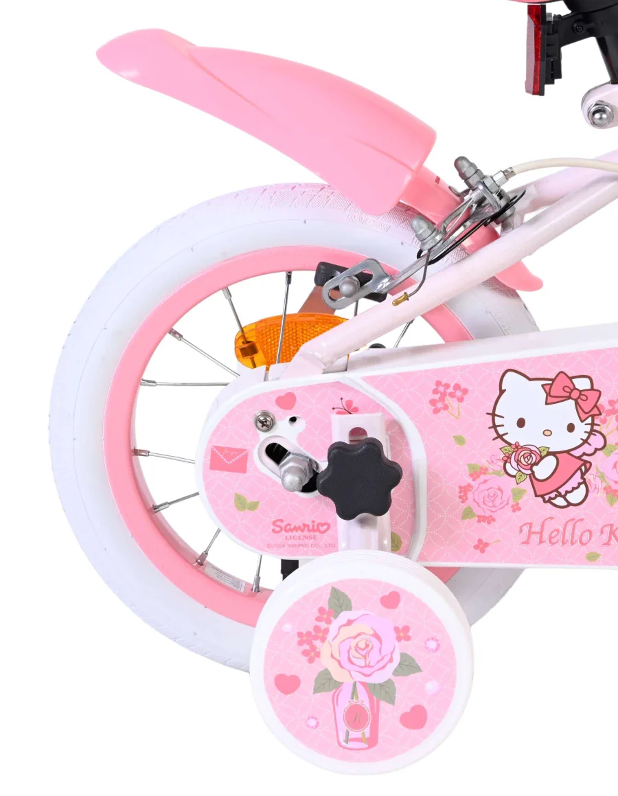 Hello Kitty Kinderfiets – Meisjes – 12 inch – Roze – Twee handremmen — foto 3