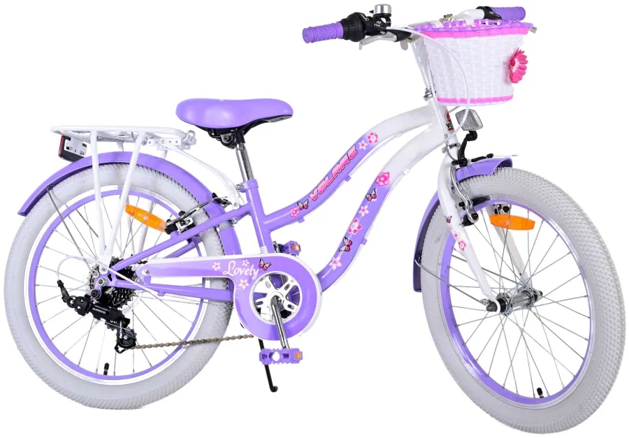 Volare Lovely Kinderfiets – Meisjes – 20 inch – Paars – 7 versnellingen — foto 2