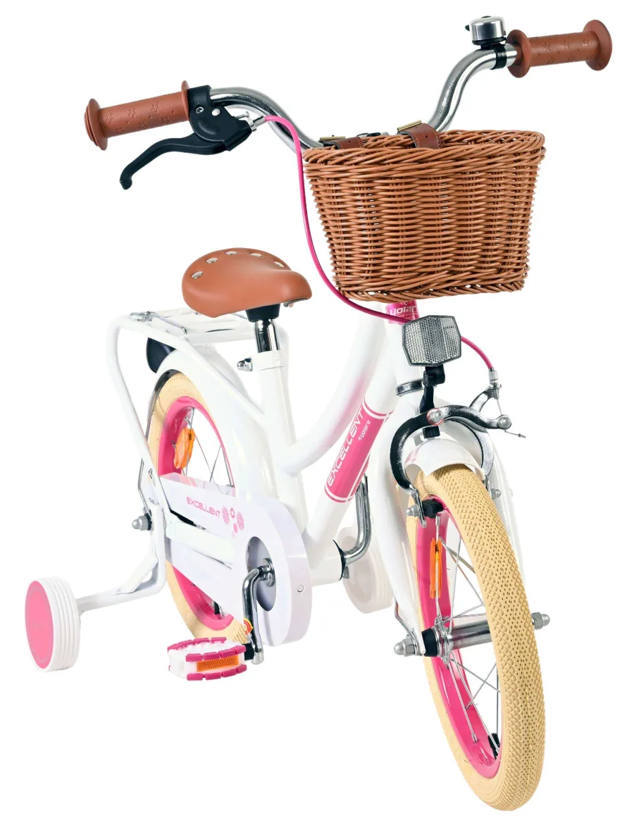 Volare Excellent Kinderfiets – Meisjes – 14 inch – Wit — foto 7