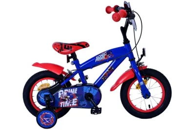 Turbo Crew Kinderfiets – Jongens – 12 inch – Blauw Rood – Twee handremmen