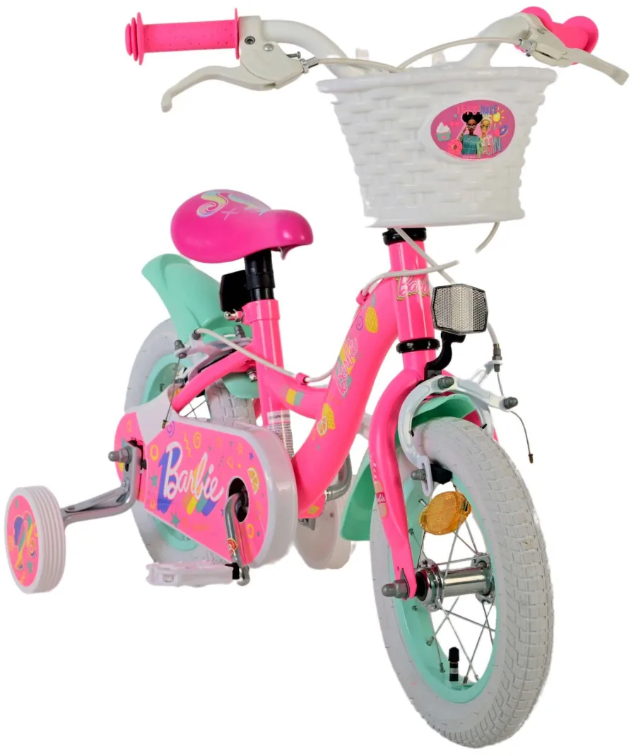 Barbie Kinderfiets – Meisjes – 12 inch – Roze – Twee Handremmen — foto 6