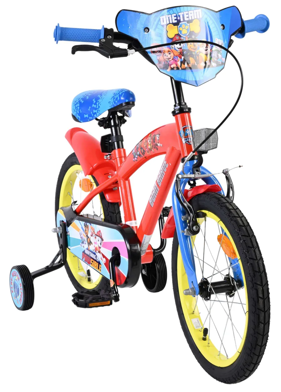 Paw Patrol Kinderfiets – Jongens – 16 inch – Rood Blauw — foto 7