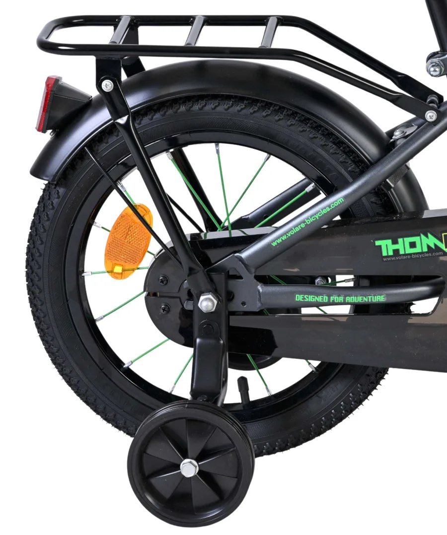 Volare Thombike Kinderfiets – Jongens – 14 inch – Groen/Grijs — foto 2