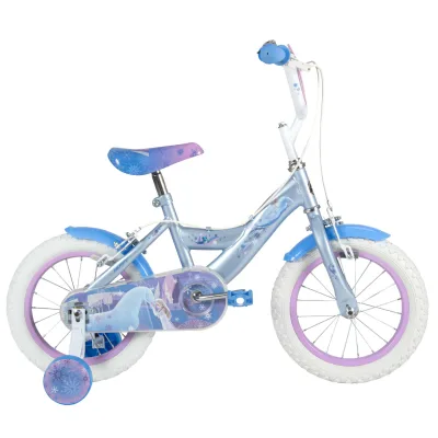 Disney Frozen 2 Kinderfiets - Meisjes - 14 inch - Blauw Paars - Twee handremmen