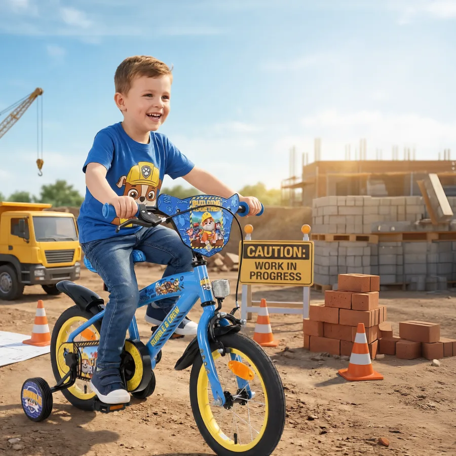 Rubble & Crew Kinderfiets – Jongens – 16 inch – Blauw – Twee handremmen — foto 15