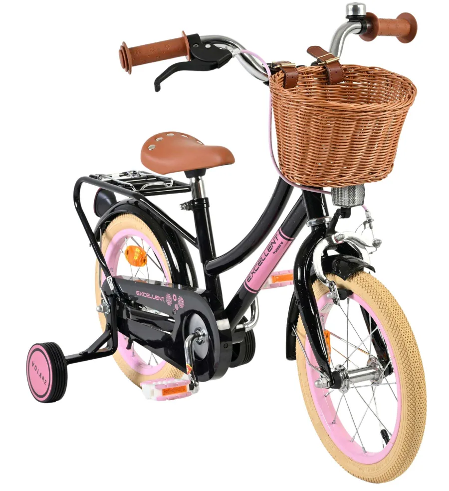 Volare Excellent Kinderfiets – Meisjes – 14 inch – Zwart — foto 7