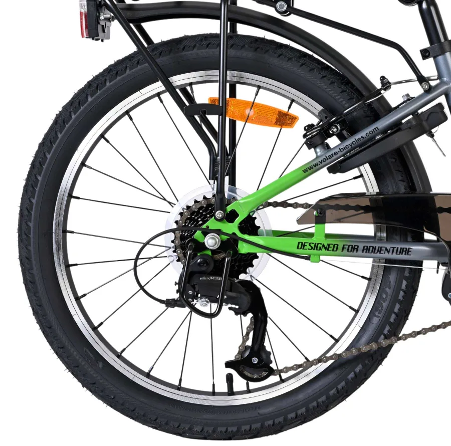 Volare Explorer Kinderfiets – 20 inch – 7 Speed – Donkergrijs — foto 2