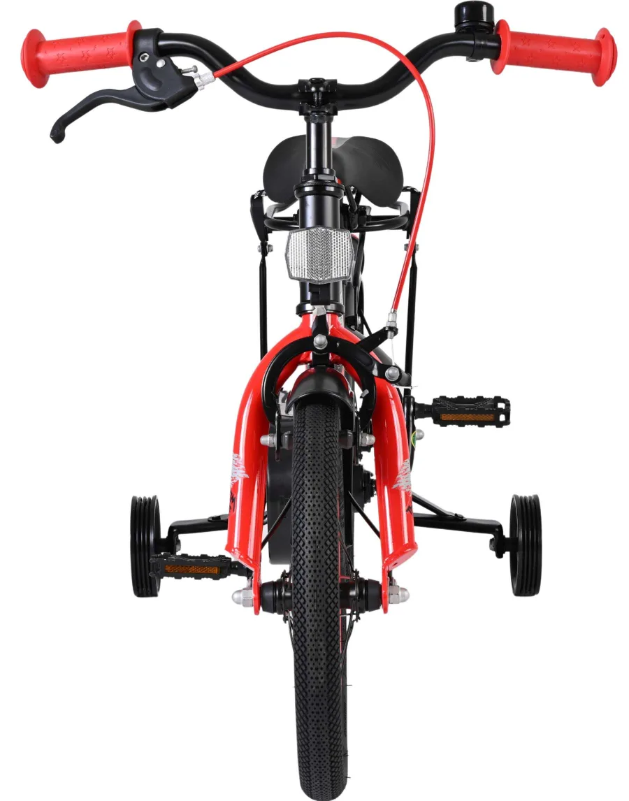 Volare Thombike Kinderfiets – Jongens – 14 inch – Zwart Rood — foto 8