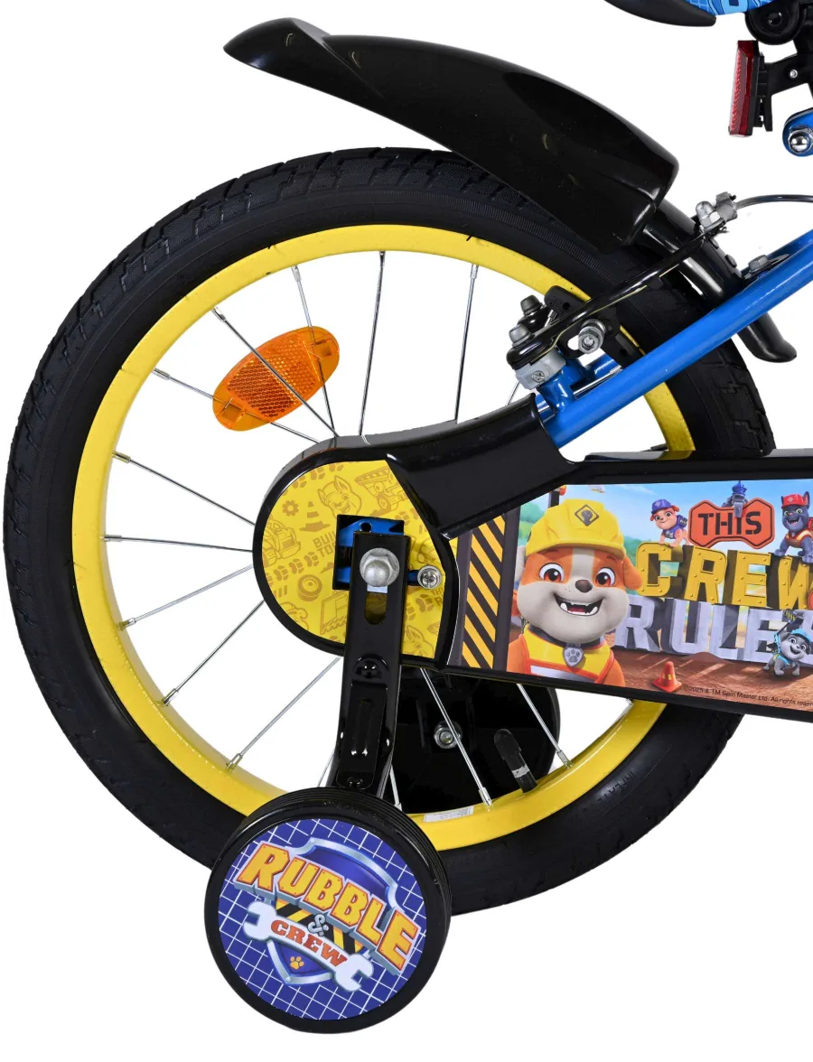 Rubble & Crew Kinderfiets – Jongens – 16 inch – Blauw – Twee handremmen — foto 2