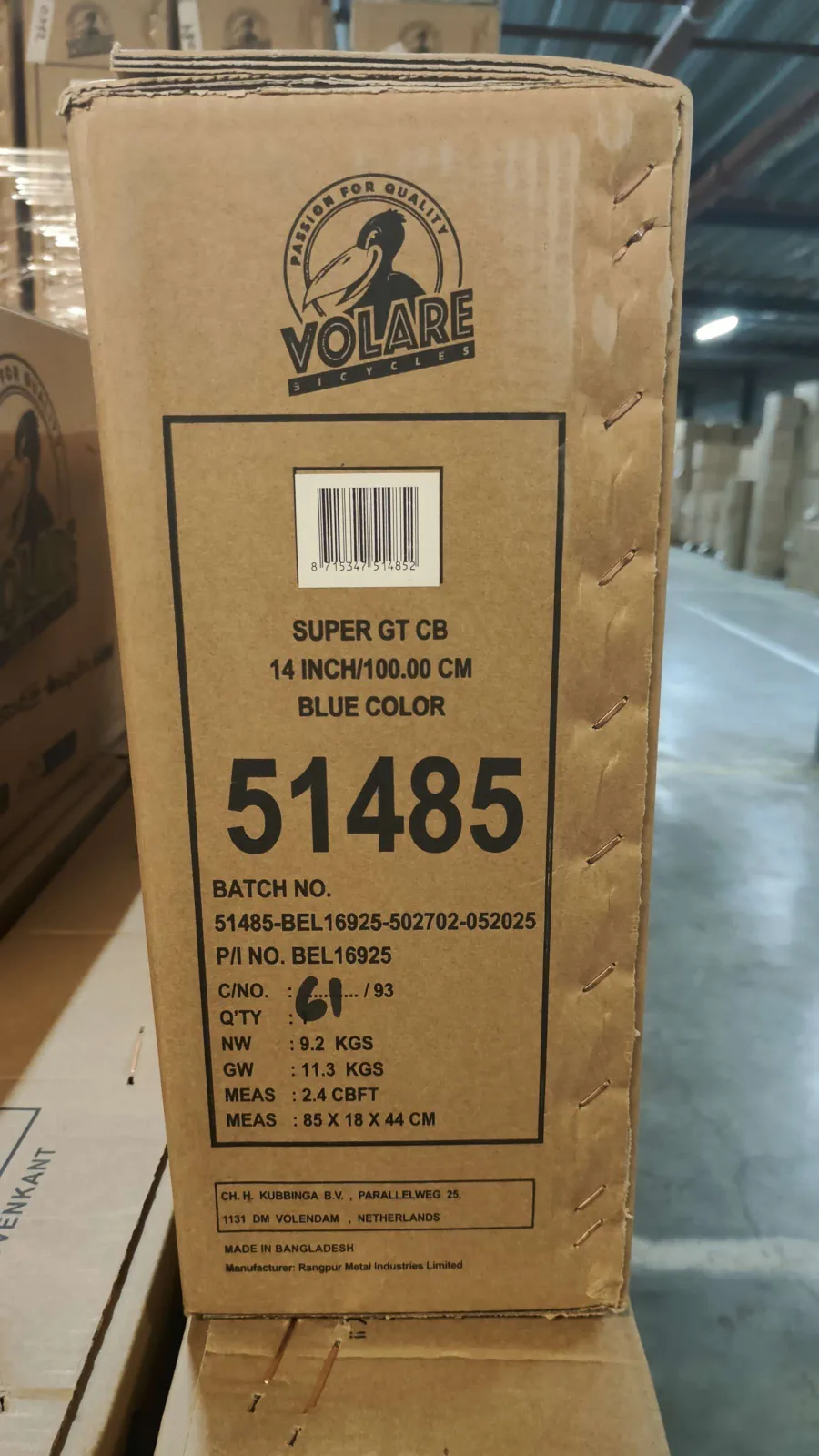 Volare Super GT Kinderfiets – Jongens – 14 inch – Blauw — foto 13