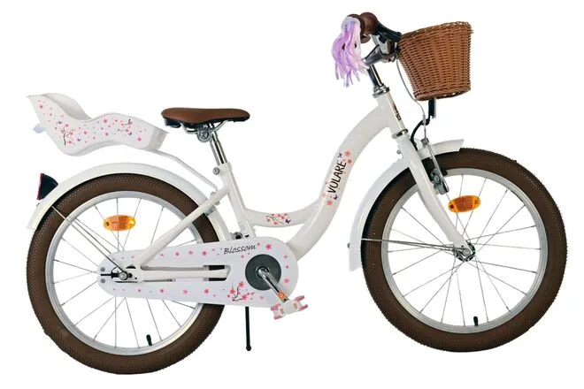 Volare Blossom Kinderfiets – Meisjes – 18 inch – Wit
