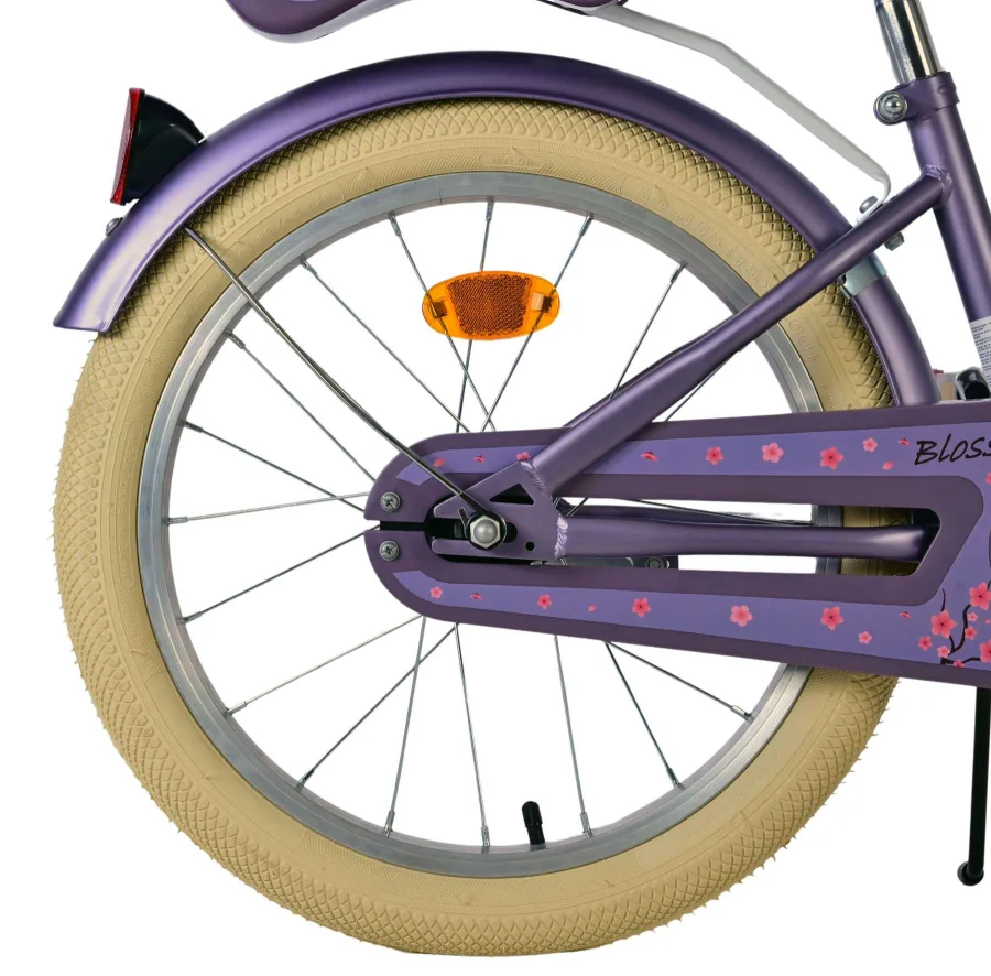 Volare Blossom Kinderfiets – Meisjes – 18 inch – Paars — foto 3