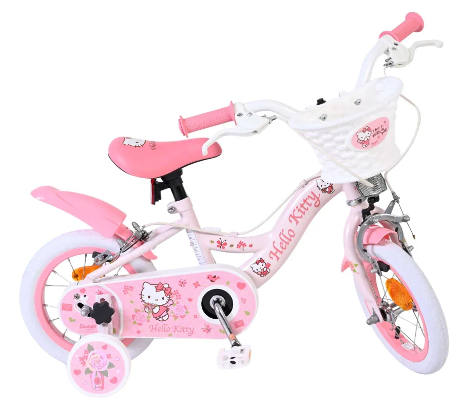 Hello Kitty Kinderfiets – Meisjes – 12 inch – Roze – Twee handremmen — foto 2
