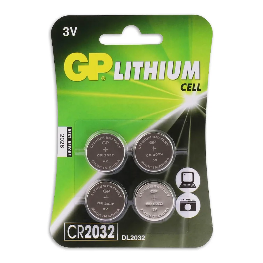 CR2032 Lithium-knoopcellen 3V 4PK