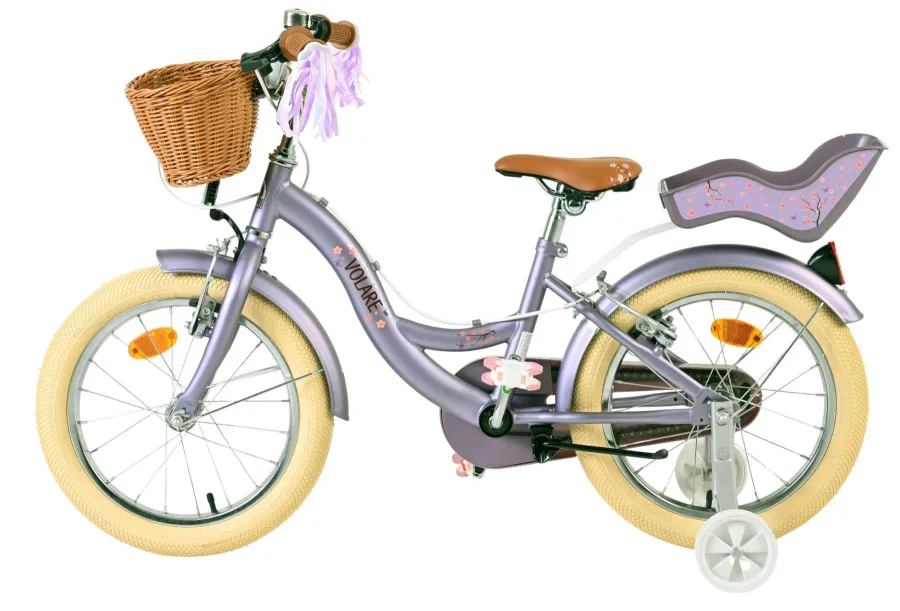 Volare Blossom Kinderfiets – Meisjes – 16 inch – Paars – Twee Handremmen — foto 7