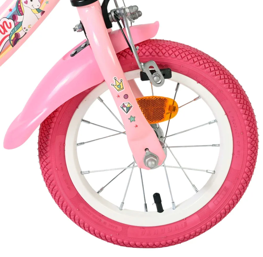 Volare Unicorn Kinderfiets – Meisjes – 12 inch – Roze — foto 3