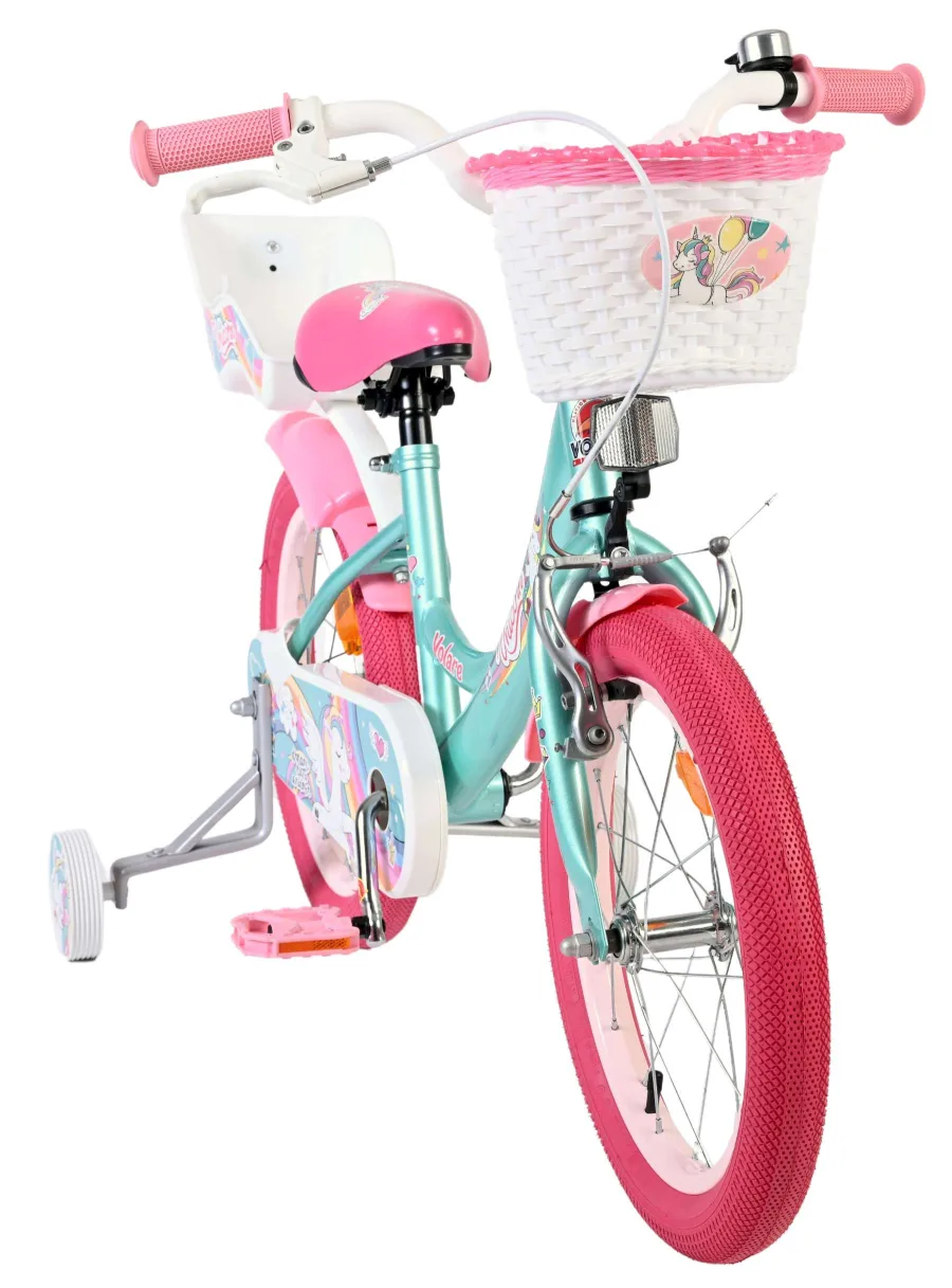 Volare Unicorn Kinderfiets – Meisjes – 16 inch – Groen — foto 6