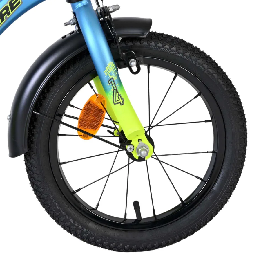Volare Thombike Kinderfiets – Jongens – 14 inch – Blauw/Geel — foto 5