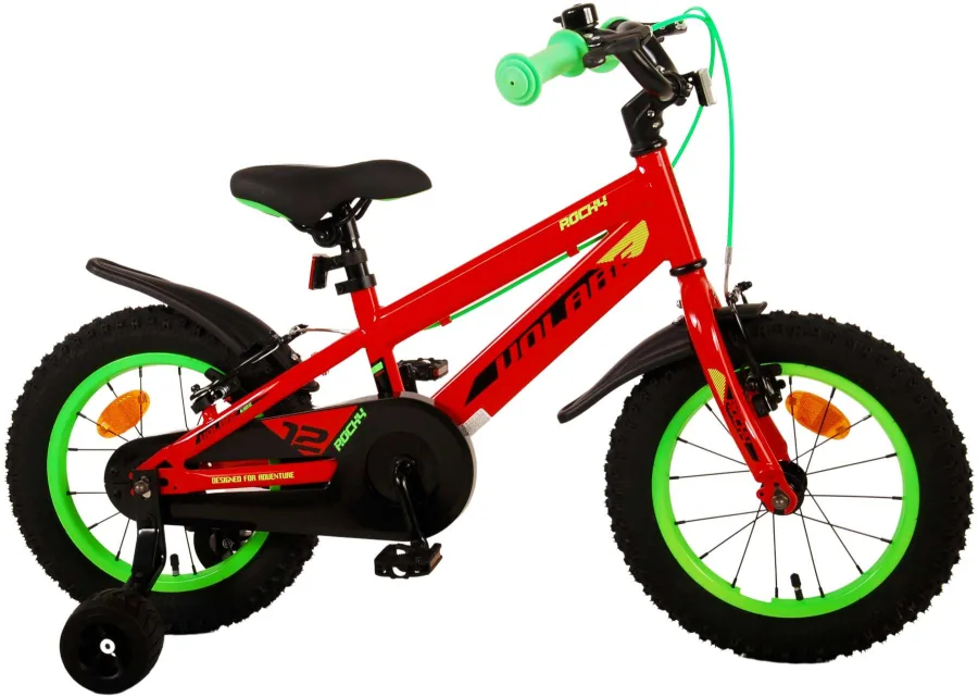 Volare Rocky Kinderfiets – Jongens – 14 inch – Rood – Twee handremmen — foto 2