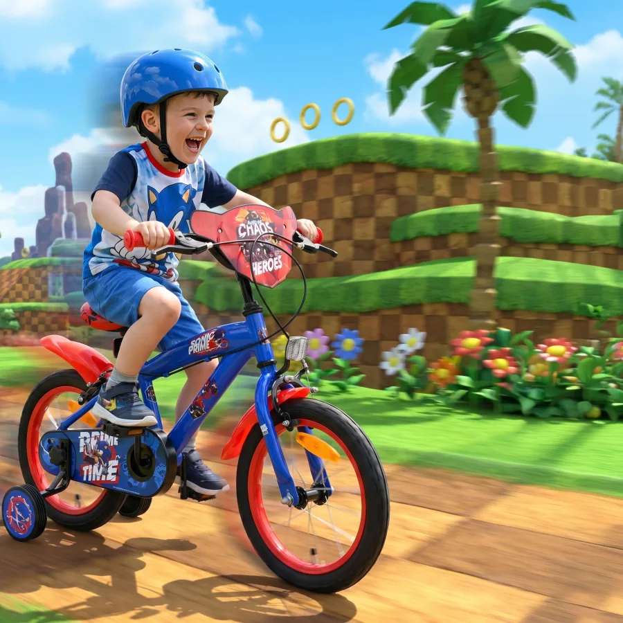 Turbo Crew Kinderfiets – Jongens – 12 inch – Blauw Rood — foto 12