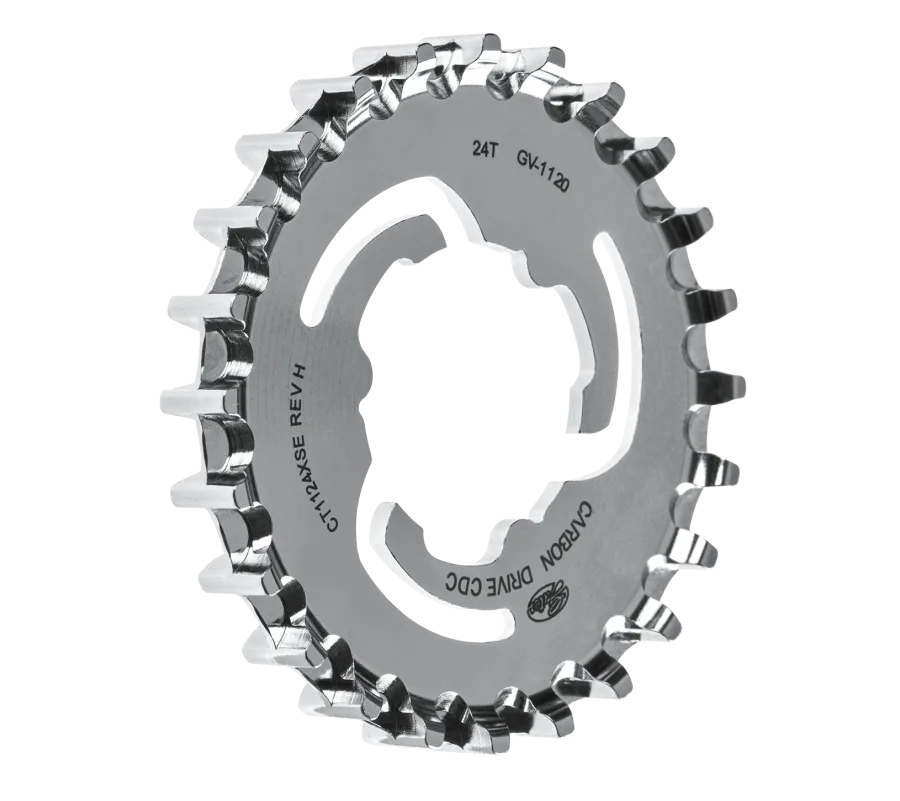 Achtertandwiel Gates CDC Center Track 24T Shimano IGH CRMO staal — foto 2