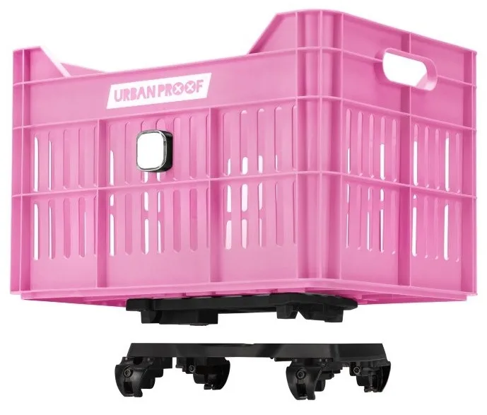 Gerecyclede Fietskrat Urban Proof Click 30 Liter Fel roze — foto 12