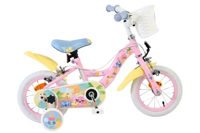 Koala Kinderfiets – Meisjes – 12 inch – Roze – Twee Handremmen