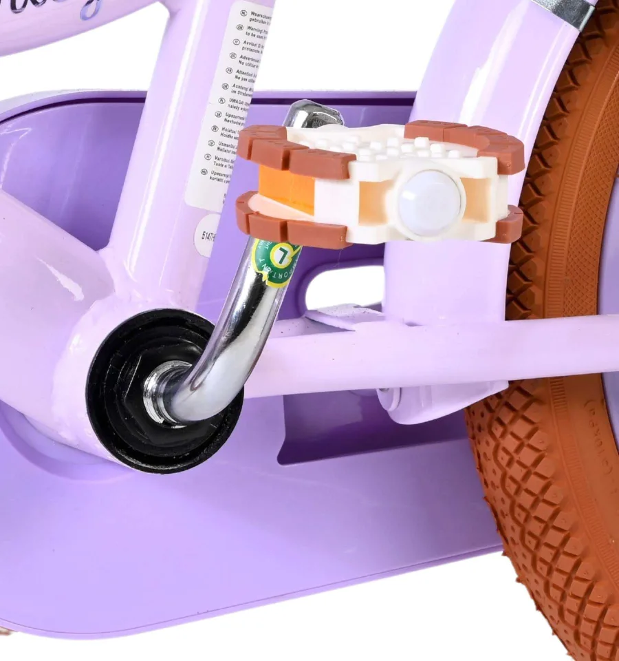 Volare Ashley Kinderfiets – Meisjes – 14 inch – Lila – Twee Handremmen — foto 10
