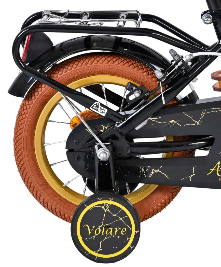 Volare Ashley Kinderfiets – Meisjes – 12 inch – Zwart – Twee handremmen — foto 2