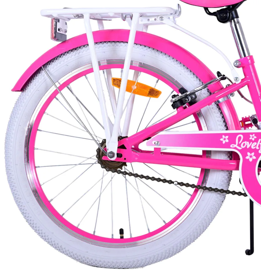 Volare Lovely Kinderfiets – Meisjes – 20 inch – Roze – Twee handremmen — foto 12