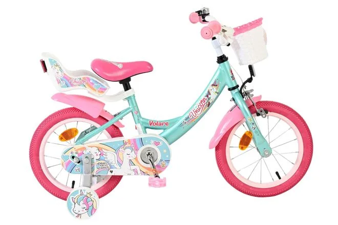 Volare Unicorn Kinderfiets – Meisjes – 14 inch – Groen